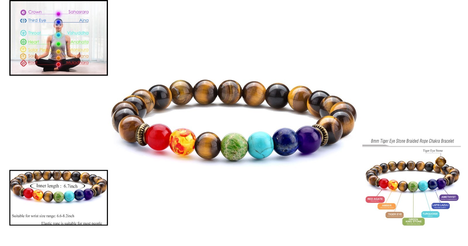8mm Unisex Chakra Beads Lava Rock Bracelet – A Mindful Gift for All Occasions