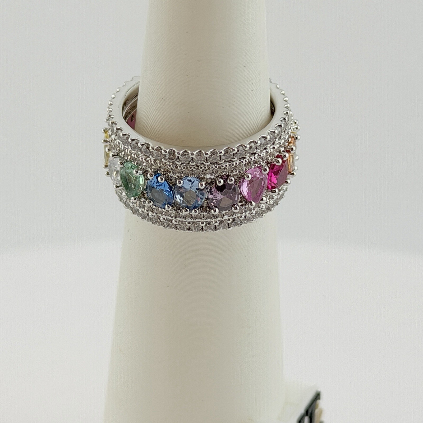 Bomb Party MHA Mental Health Awareness Sz 10 “You Are Never Alone” Rhodium
