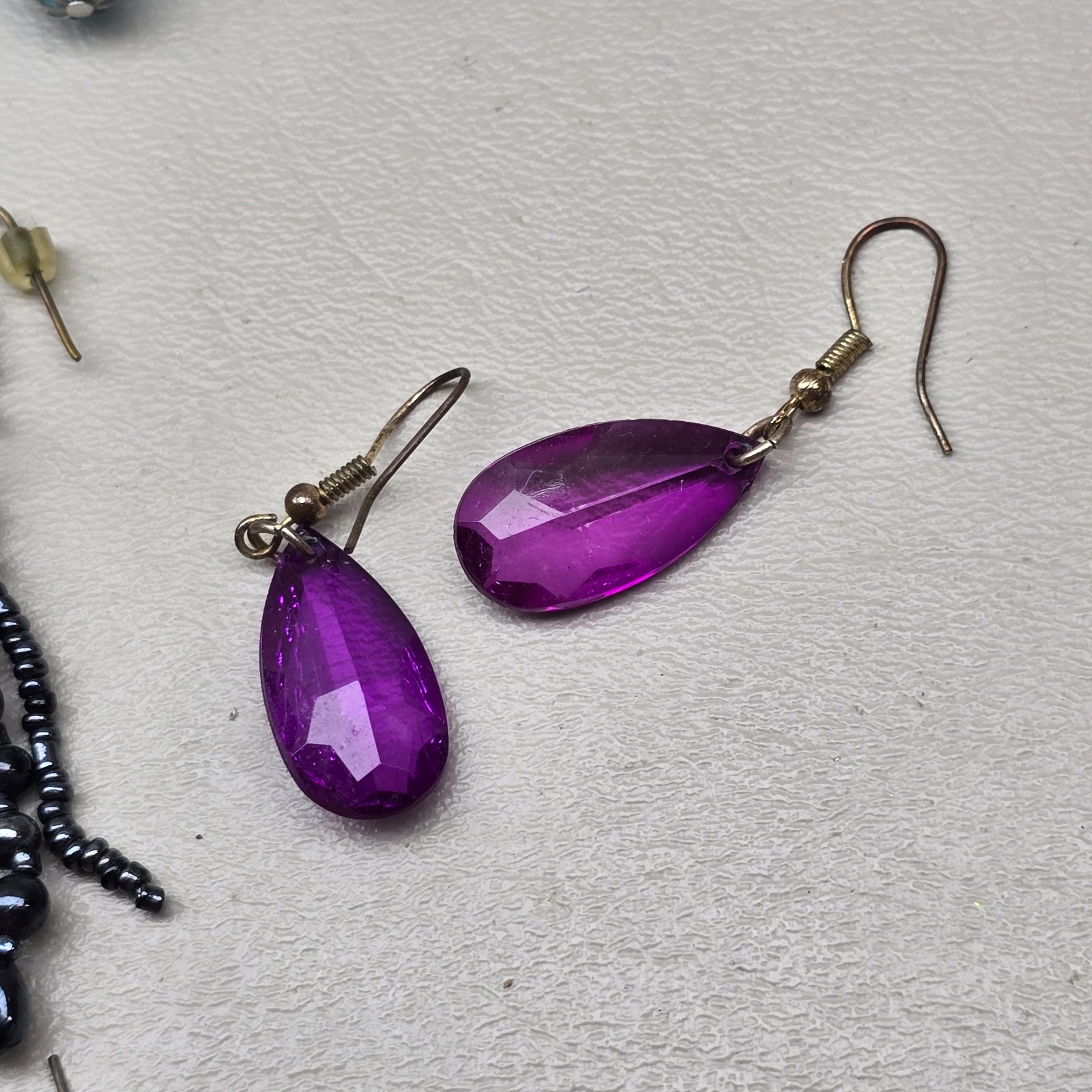Earrings Lot Pierced Dangle Hook Stud Mixed Styles Beaded Enamel Fashion 8 Pair