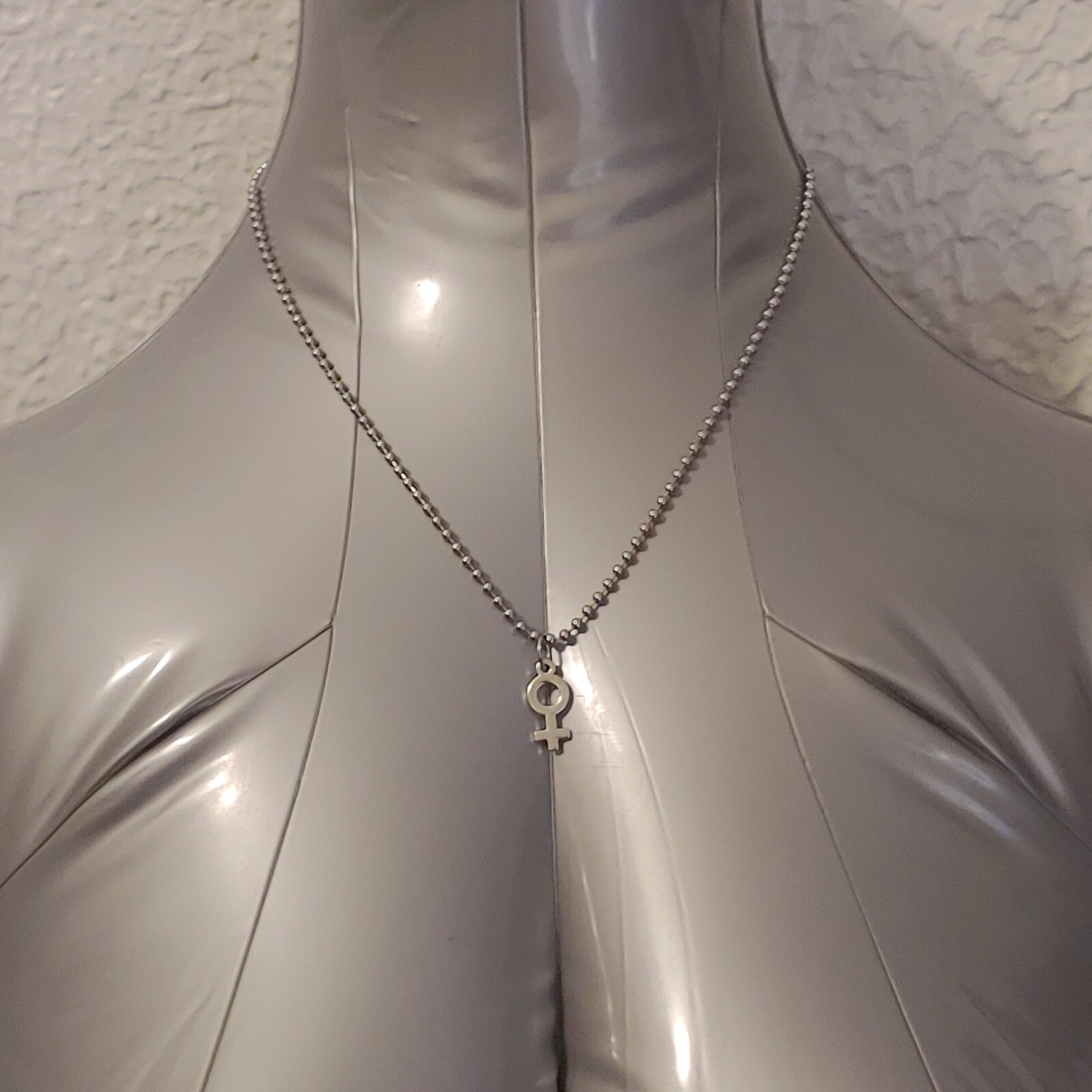 Venus Female Symbol Ball Chain Necklace Punk Goth