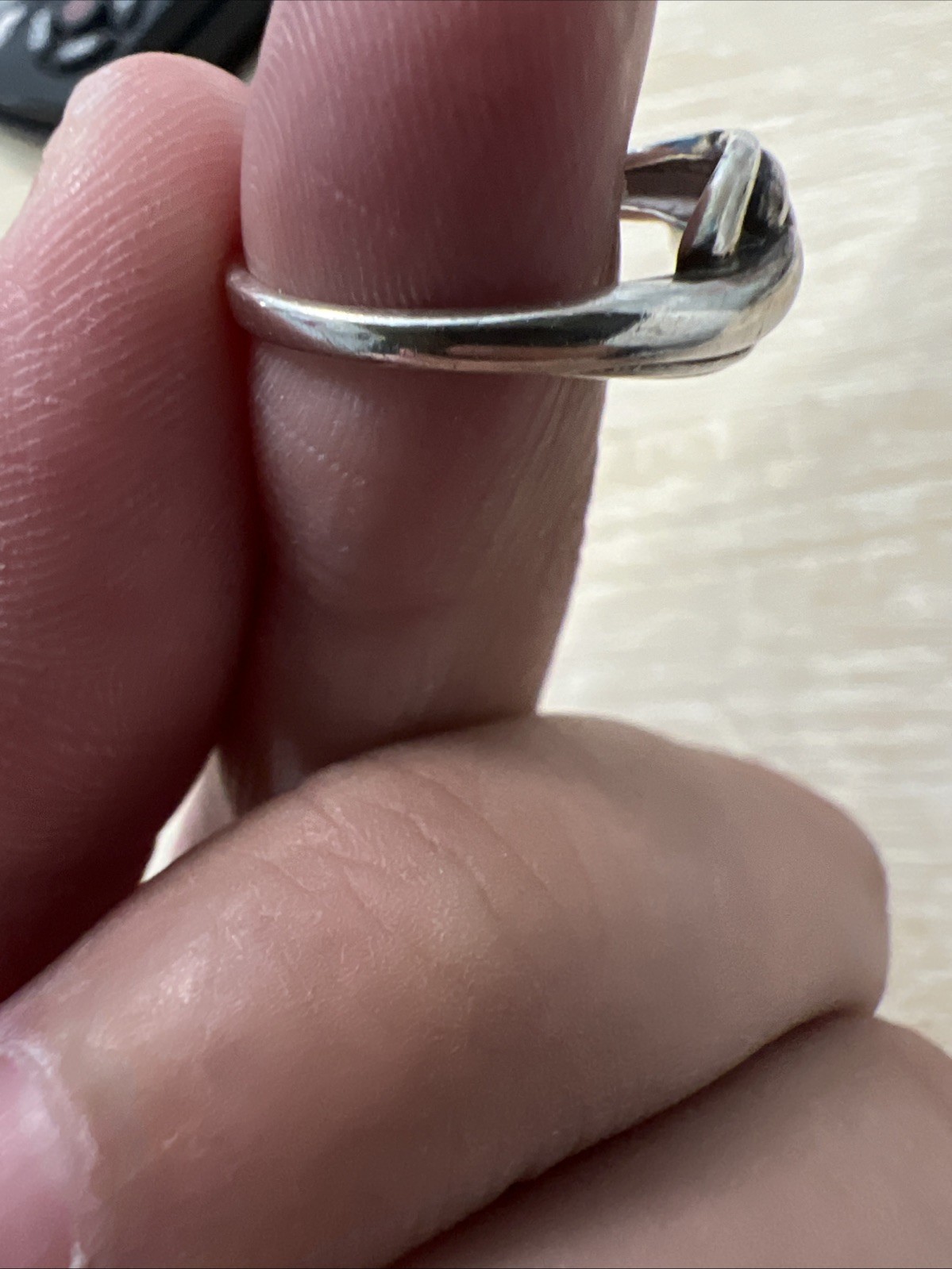 Sterling 925 Swirl Ring No Makers Mark Sz 5.5 1.7 grams