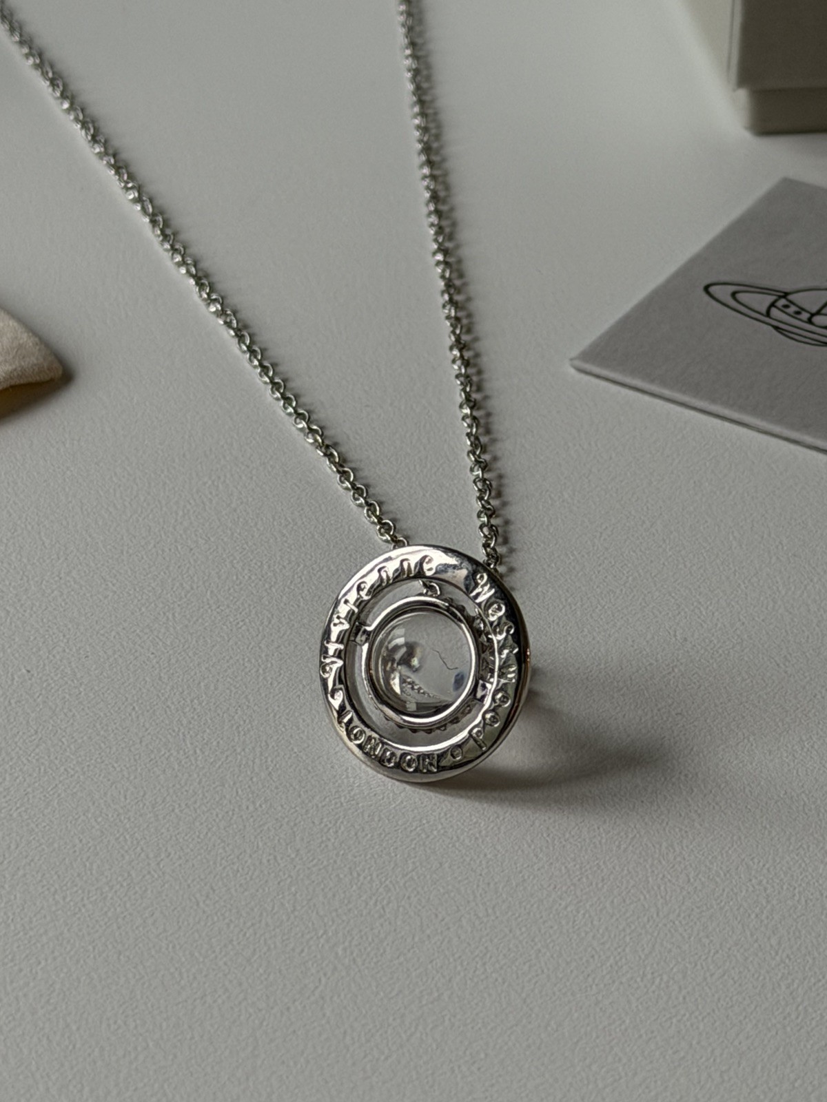 VW Orb Pendant Necklace – Silver