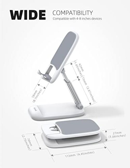 White Cellphone Stand, Xmax Gift for Men Women Mother Father Girls 1-White