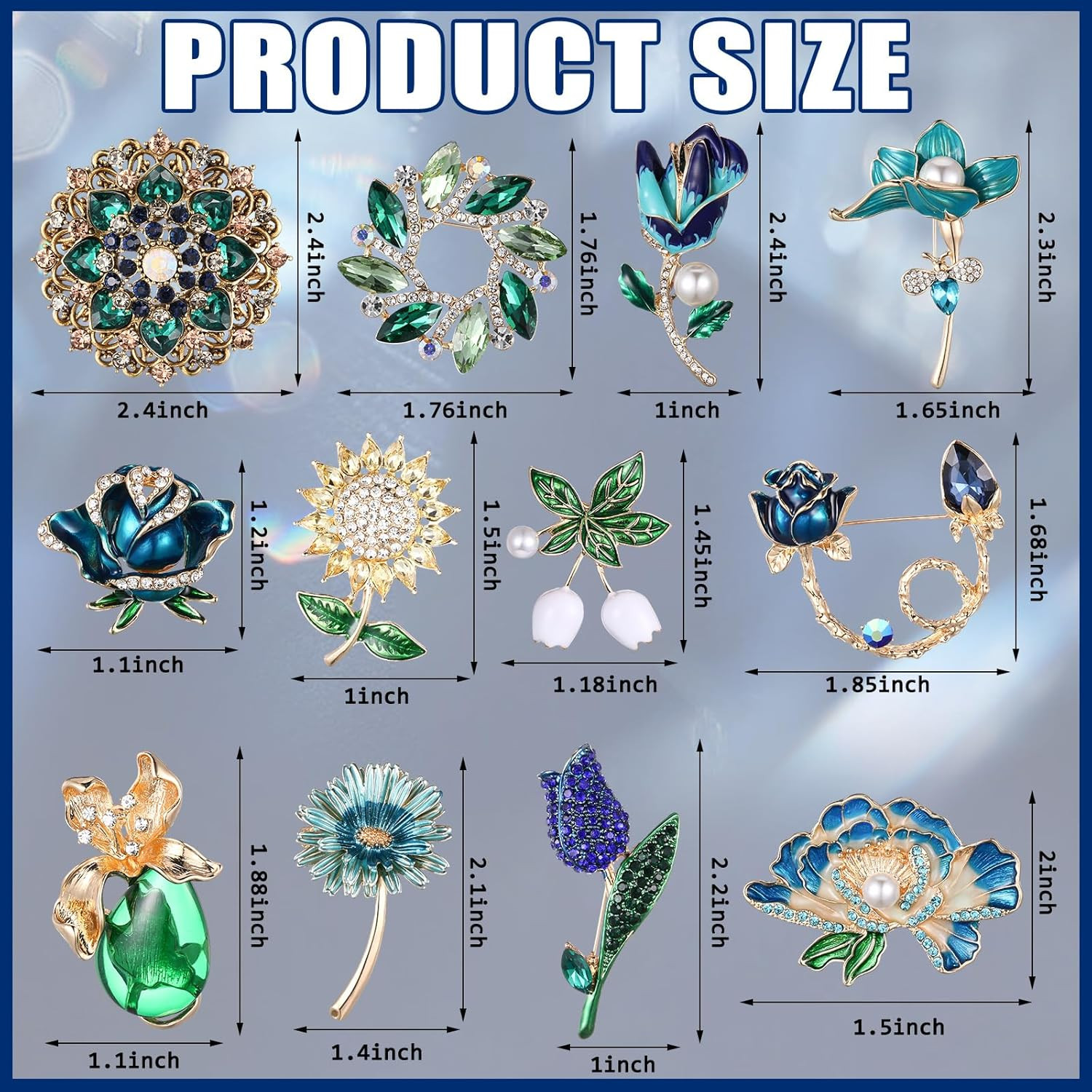 Broche de cristal con diamantes de imitaci�n, broche vintage, broche retro