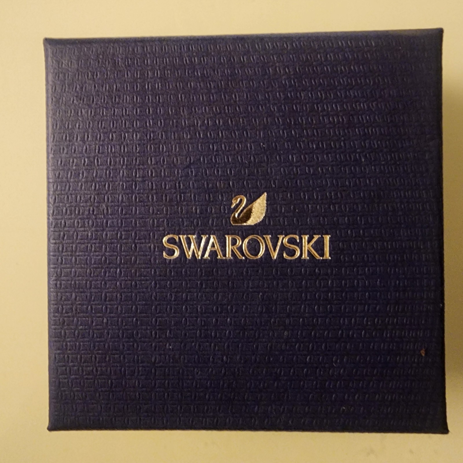 Swarovski Crystal Facet Reversible Swan Necklace Rose Gold Plated Black EUC