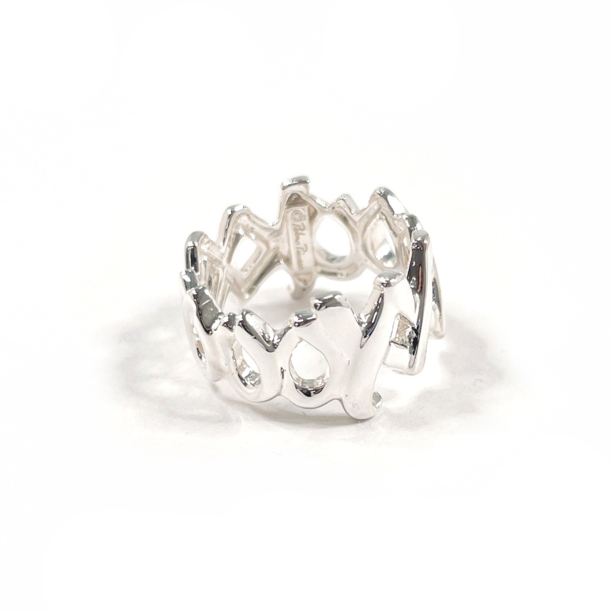 TIFFANY&Co. Ring Love & kiss Paloma Picasso Silver925 US 5(US Size) Women