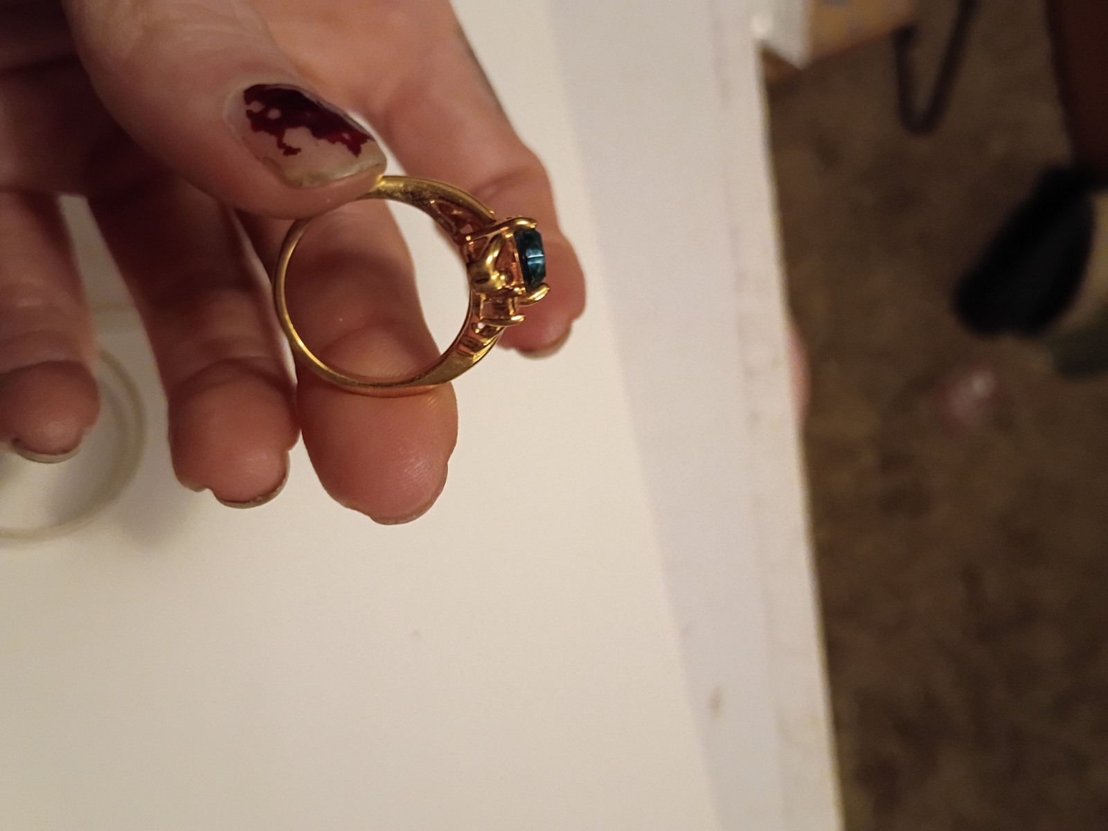 Lot of 6 18k HGE rings Size 6 – 6.5
