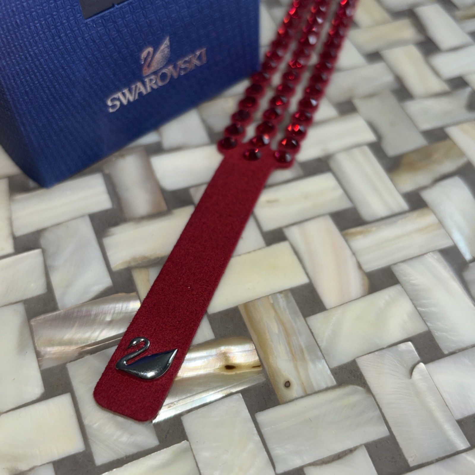 *Genuine Swarovski Power Slake Crystal Bracelet Red 5511701 Swan*