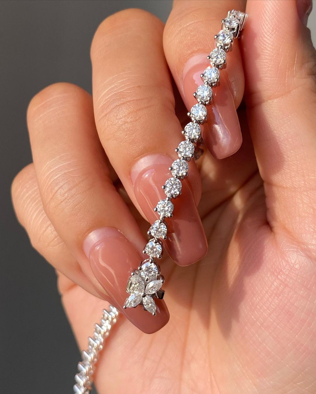 Round Cut Cubic Zirconia 925 Sterling Silver Women Everyday Wear Tennis Bracelet