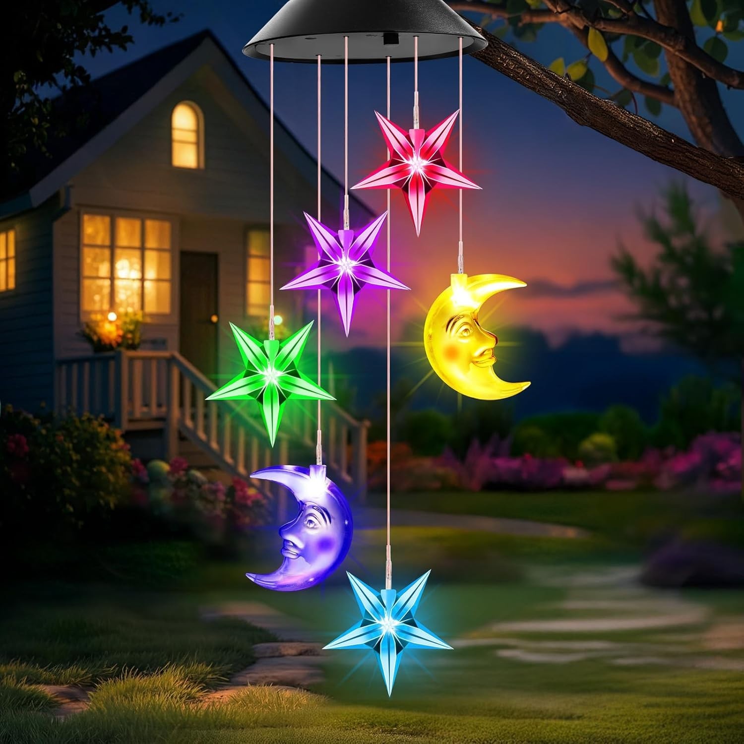 Birthday Gifts for Women Mom Grandma Her Wife, Solar Lights Outdoor Wind Chim…
