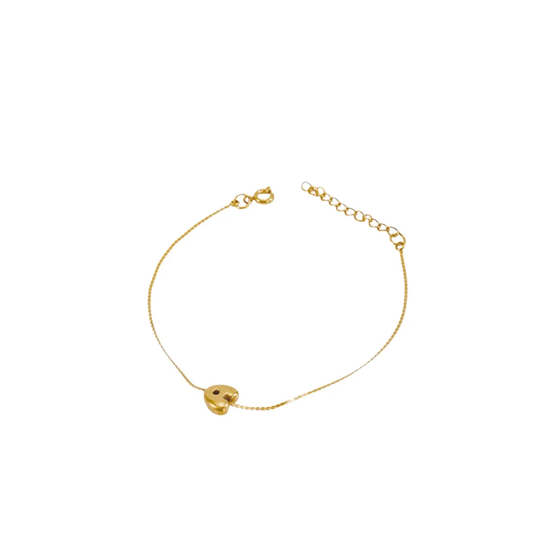 VibeSzn Dainty Bubble Initial Bracelet