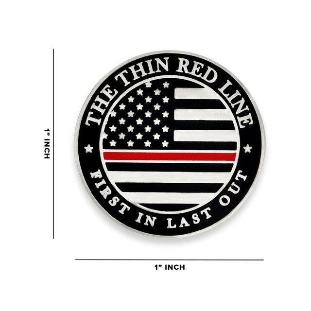 PinMart’s Thin Red Line Lapel Pin