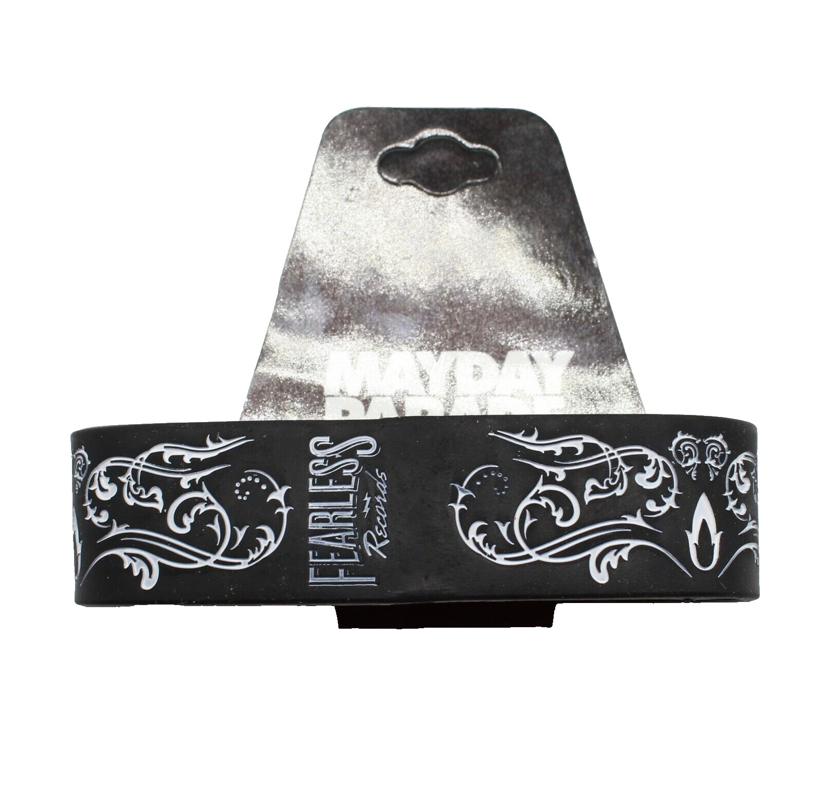 Mayday Parade Black & White Silicone Bracelet #B2094