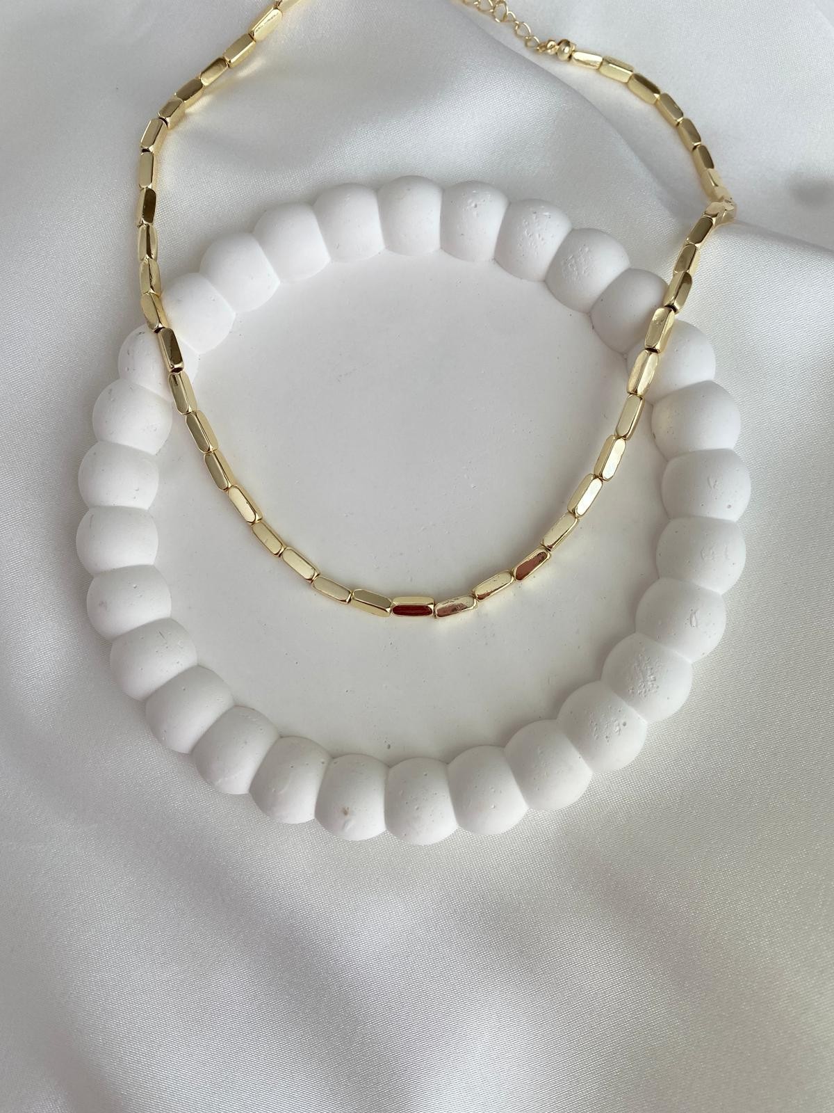 Handmade Minimalist Gold Bar Necklace Women Everyday Layering Jewelry Gift