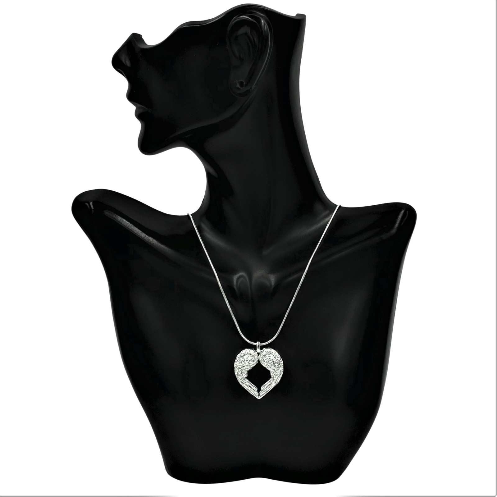 Angel Wings Pendant Necklace Sterling Silver