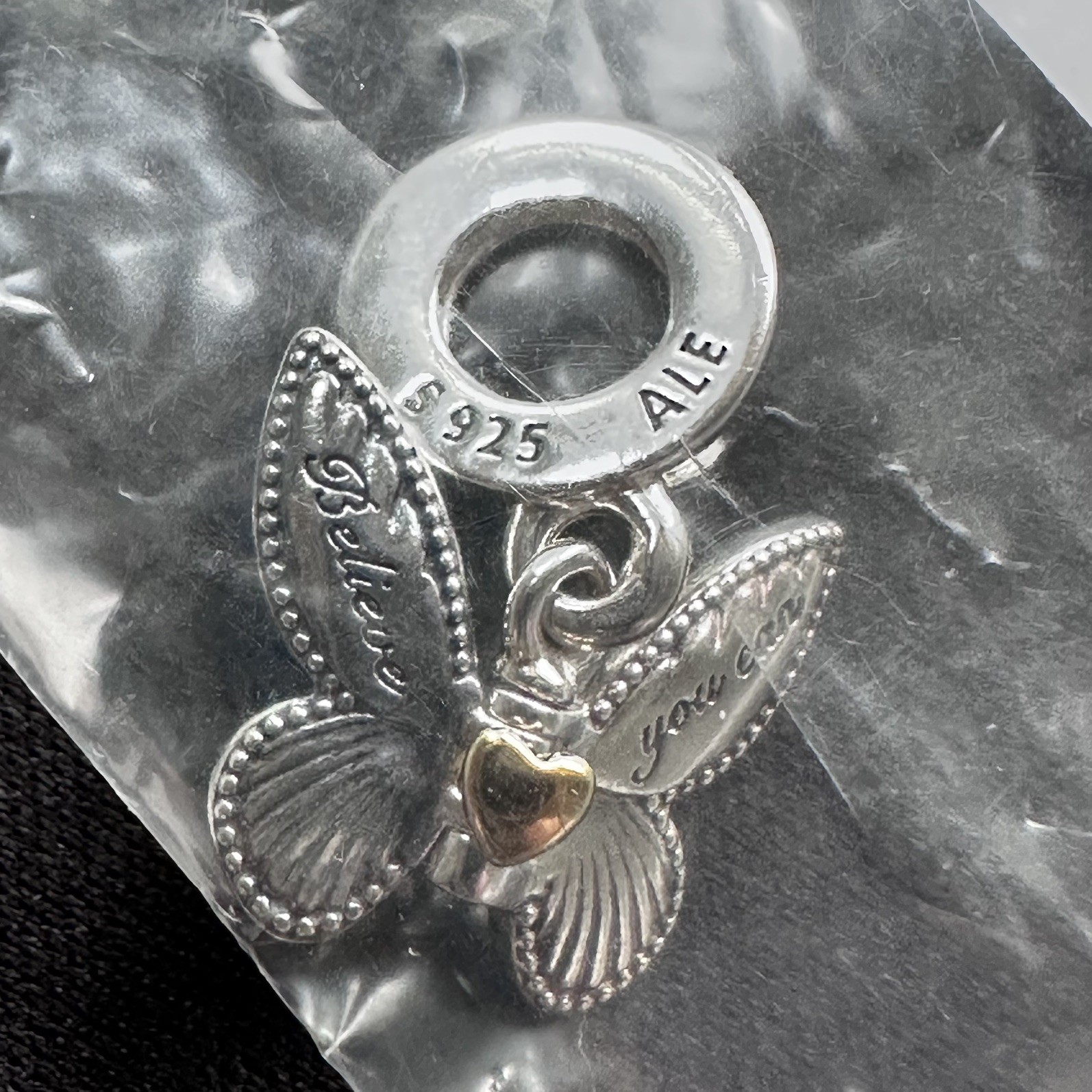 Pandora Club 2024 Butterfly Dangle Charm w/Lab grown Diamond #763082C01 *RETIRED