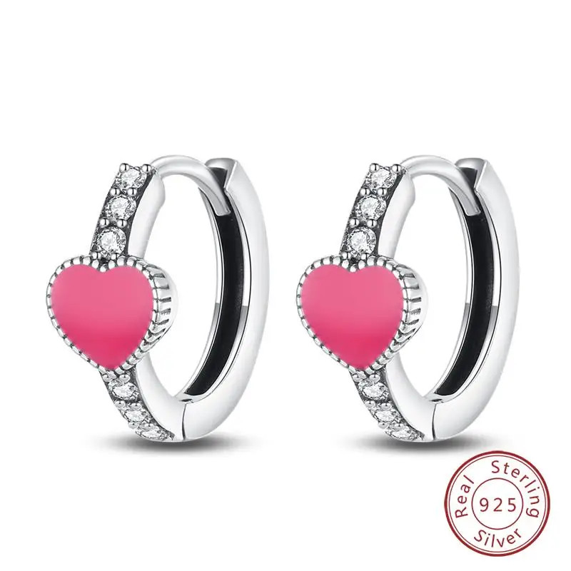 925 Sterling Silver Lotus Zircon Drop Earrings Women Wedding Classic Jewelry