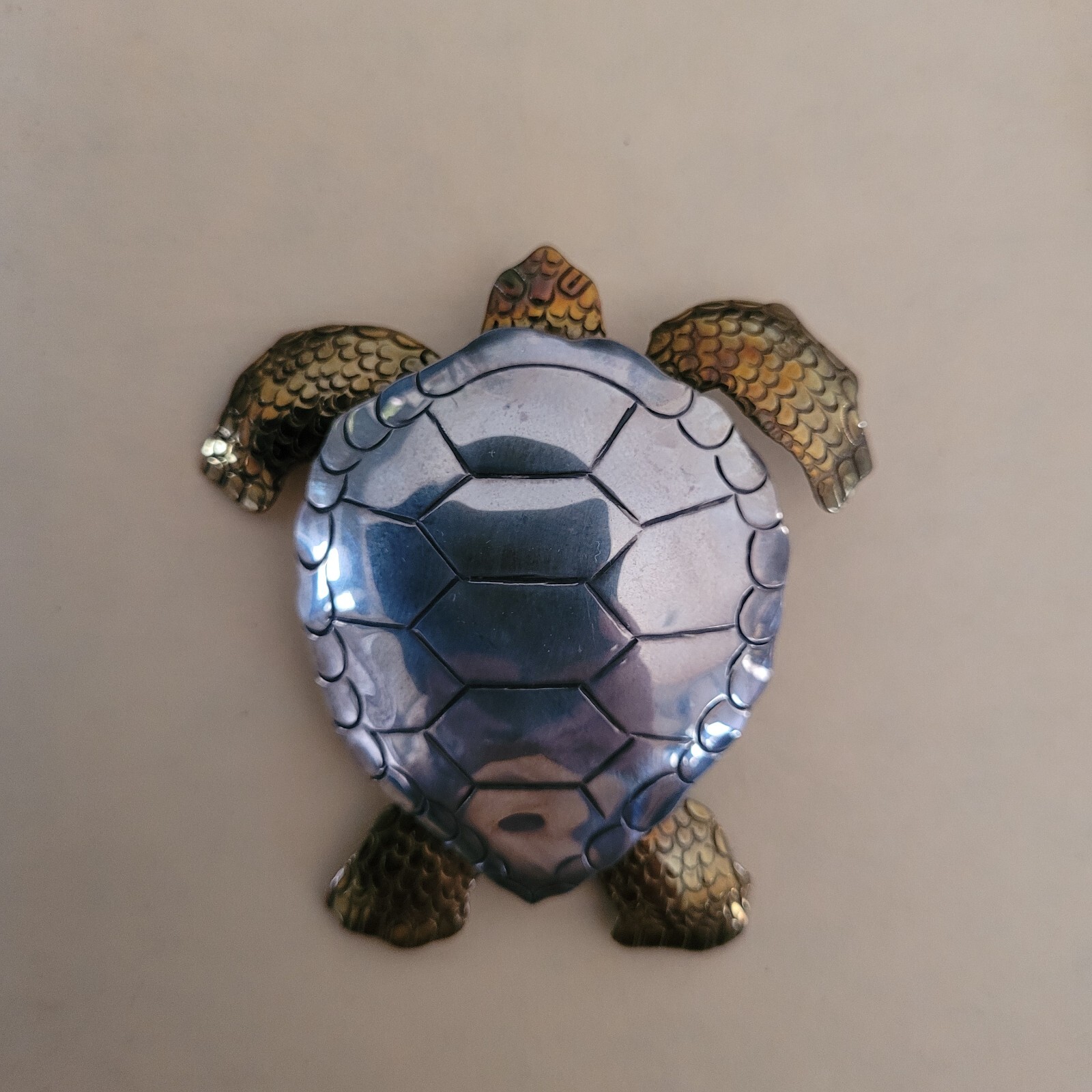 Sea Turtle Large Pin Pendant Courtney Peterson Vintage