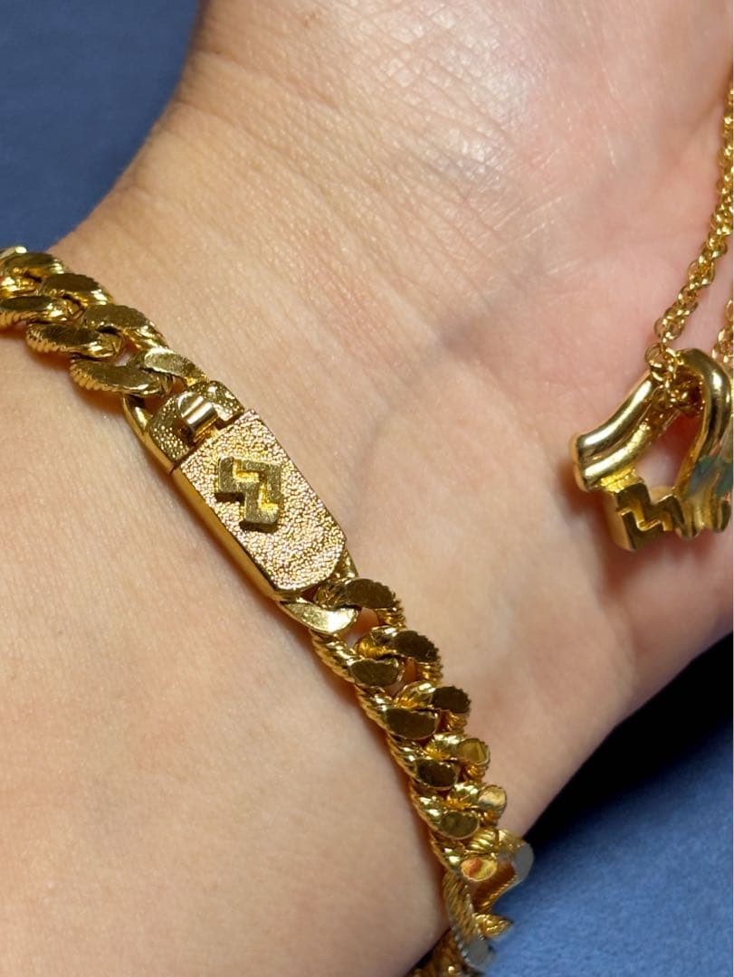 MARIO VALENTINO Plated Chain Necklace & Bracelet