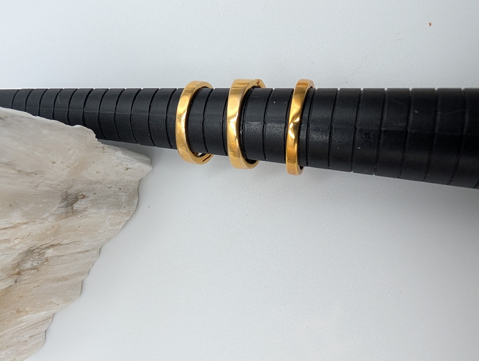 Lot of 3 Gold Tone Purple & Clear Stone Fashion Rings Cocktail Sizes 6.5, 7.5, 8