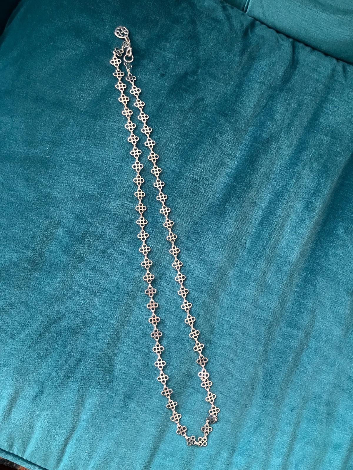 Tory Burch sterling silver necklace