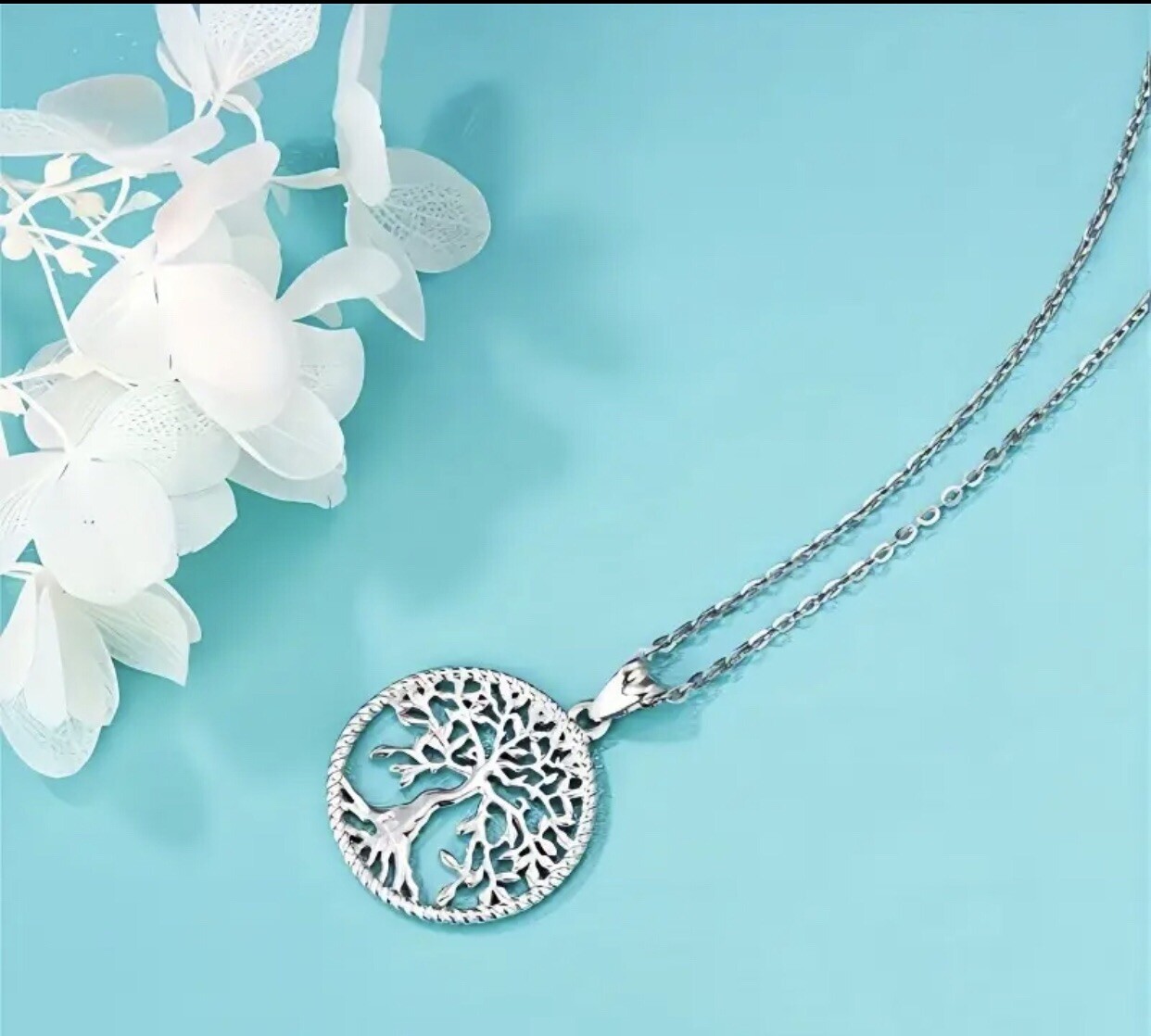 925 Sterling Silver Womens Tree of Life Necklace Pendant