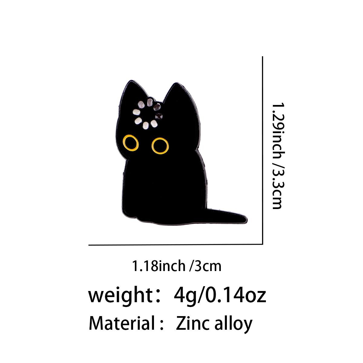 Loading Black Cat Enamel Pin Cute Brooch Lapel Badge Backpack Gift Animal Lover