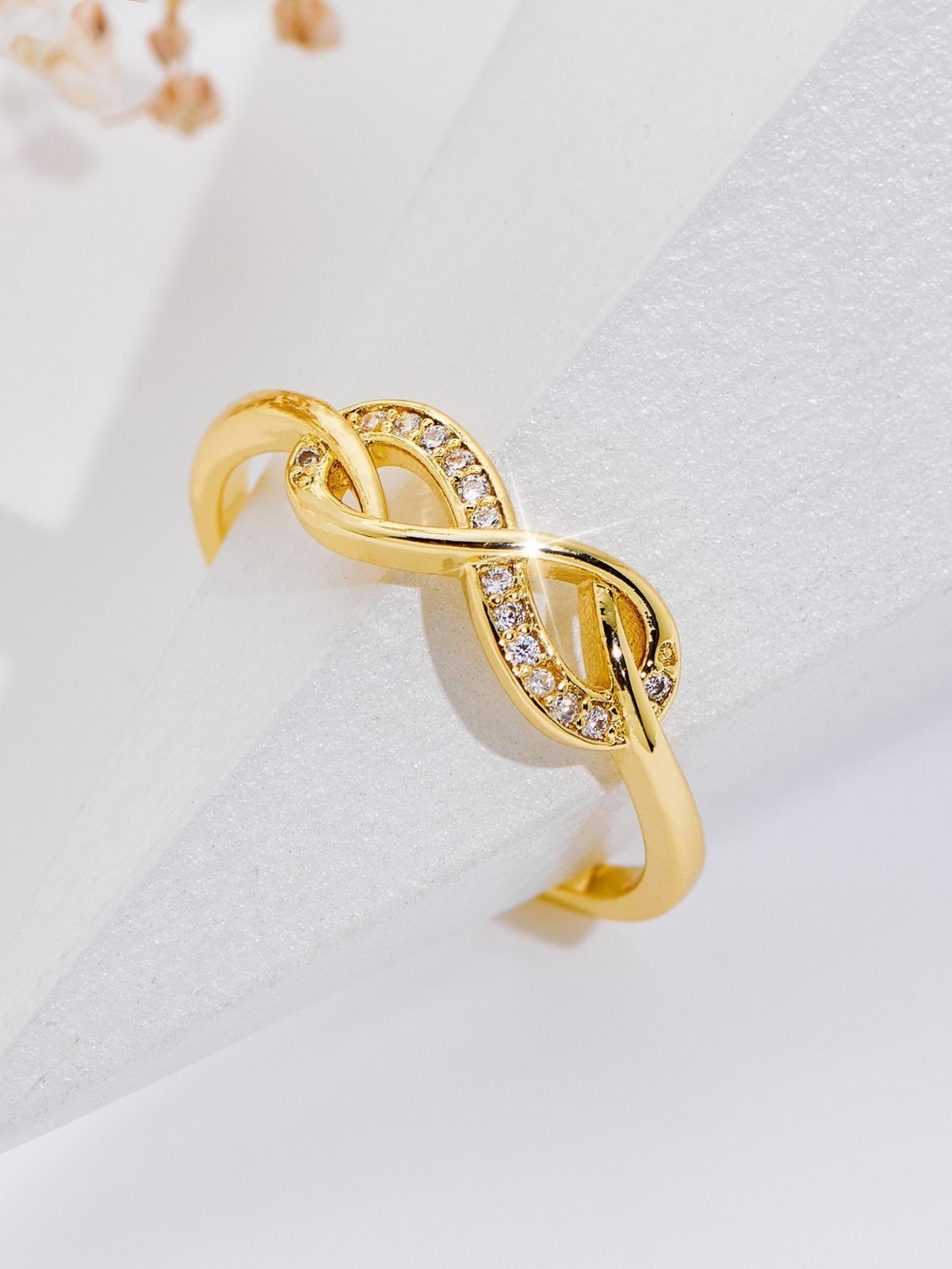 Infinity CZ Ring Forever Endless Love Eight Shape Band Ring Women Jewelry Gift