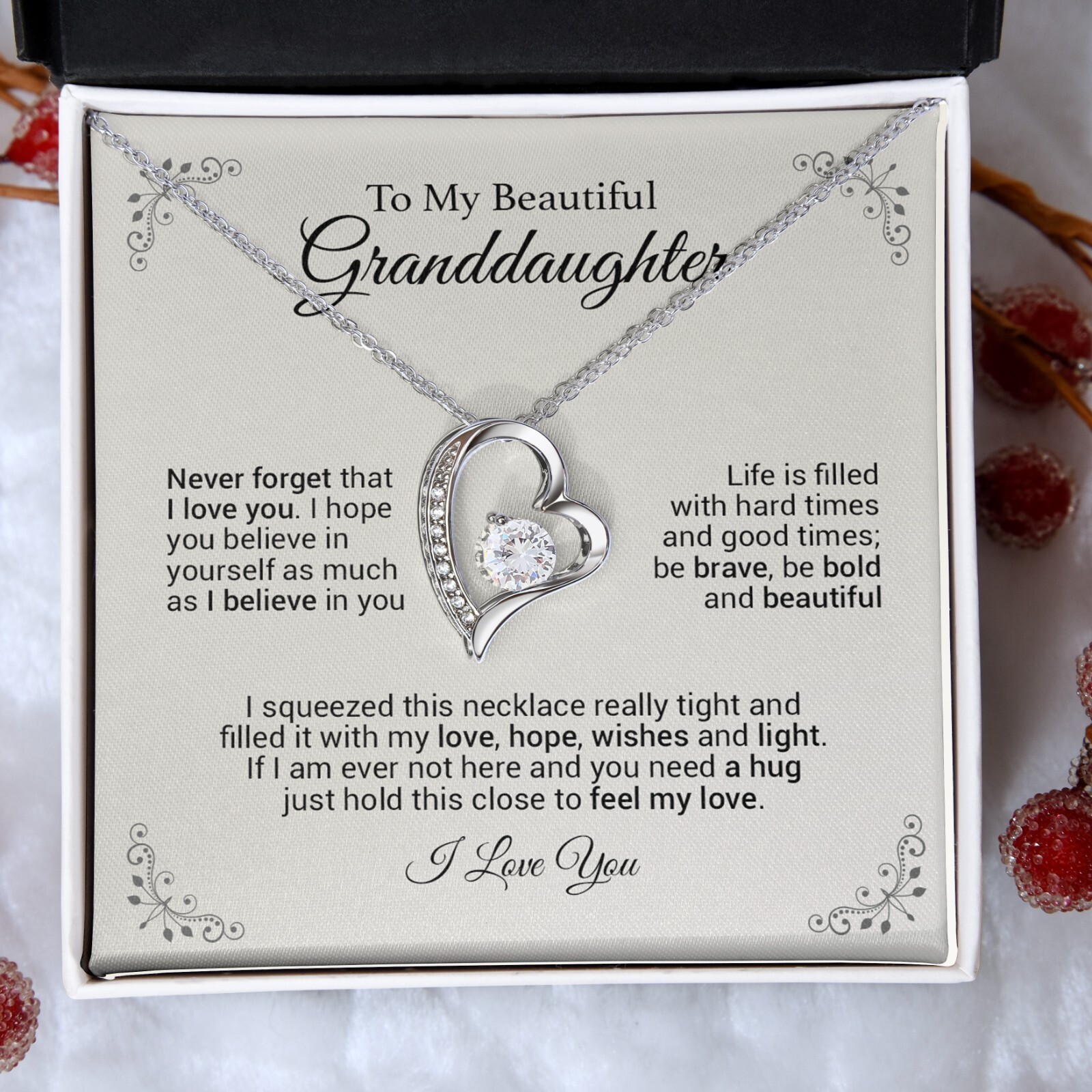 To My Granddaughter, Gift For Granddaughter, Granddaughter Gift from Grandma