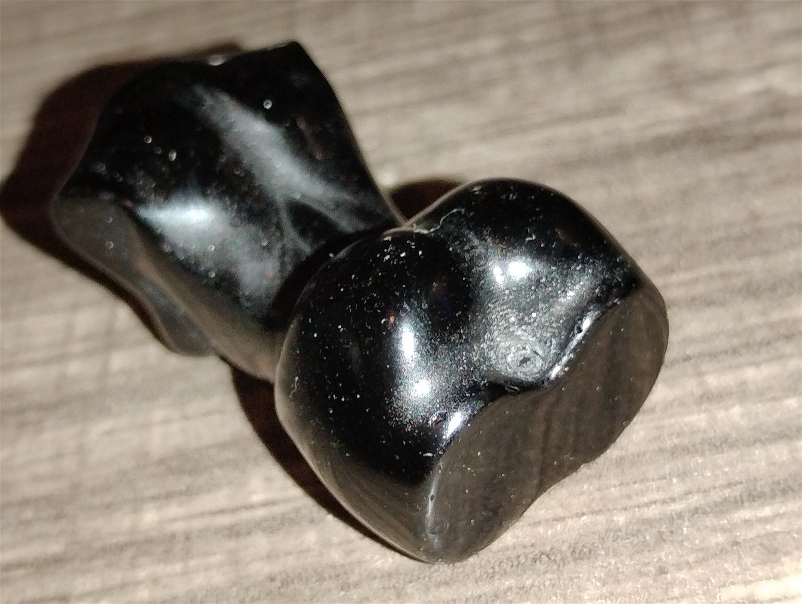 Black Obsidian Female Torso Stone 1.5″ (Inches) Tall 18.3 g Carved Model Woman