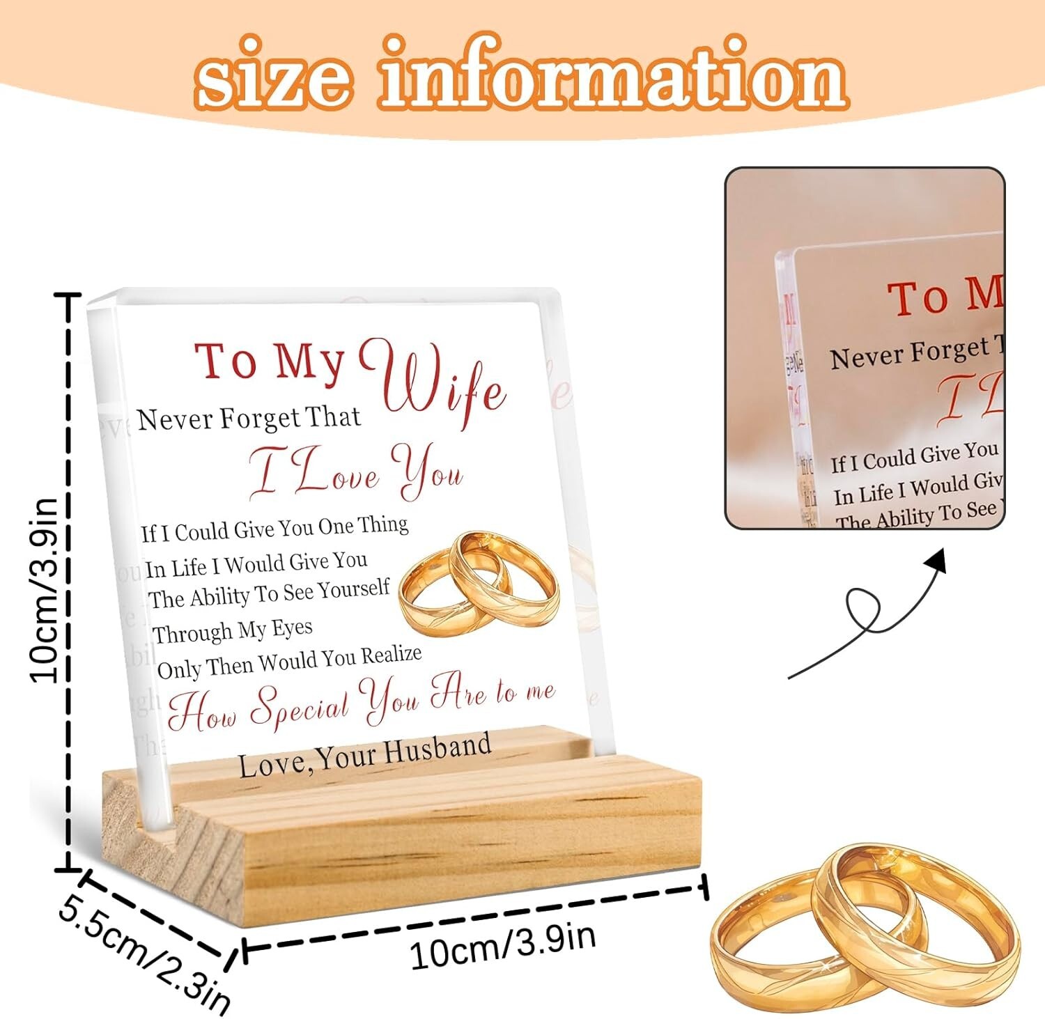 To My Wonderful Wife Valentine Gifts For Her Birthday Anniversary Present Love