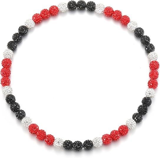 1x Baseball Bling Chain Beaded Necklace Gifts For Men Player Team Lovers 16″-20″
