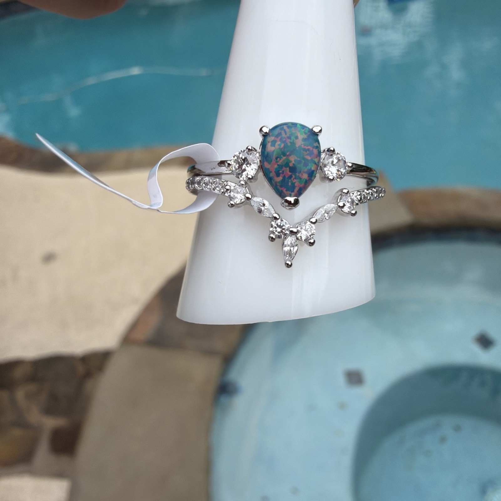 Bomb Party RBP8273 October 2024 Imagination Is Key Lab Black Fire Opal Ring 11
