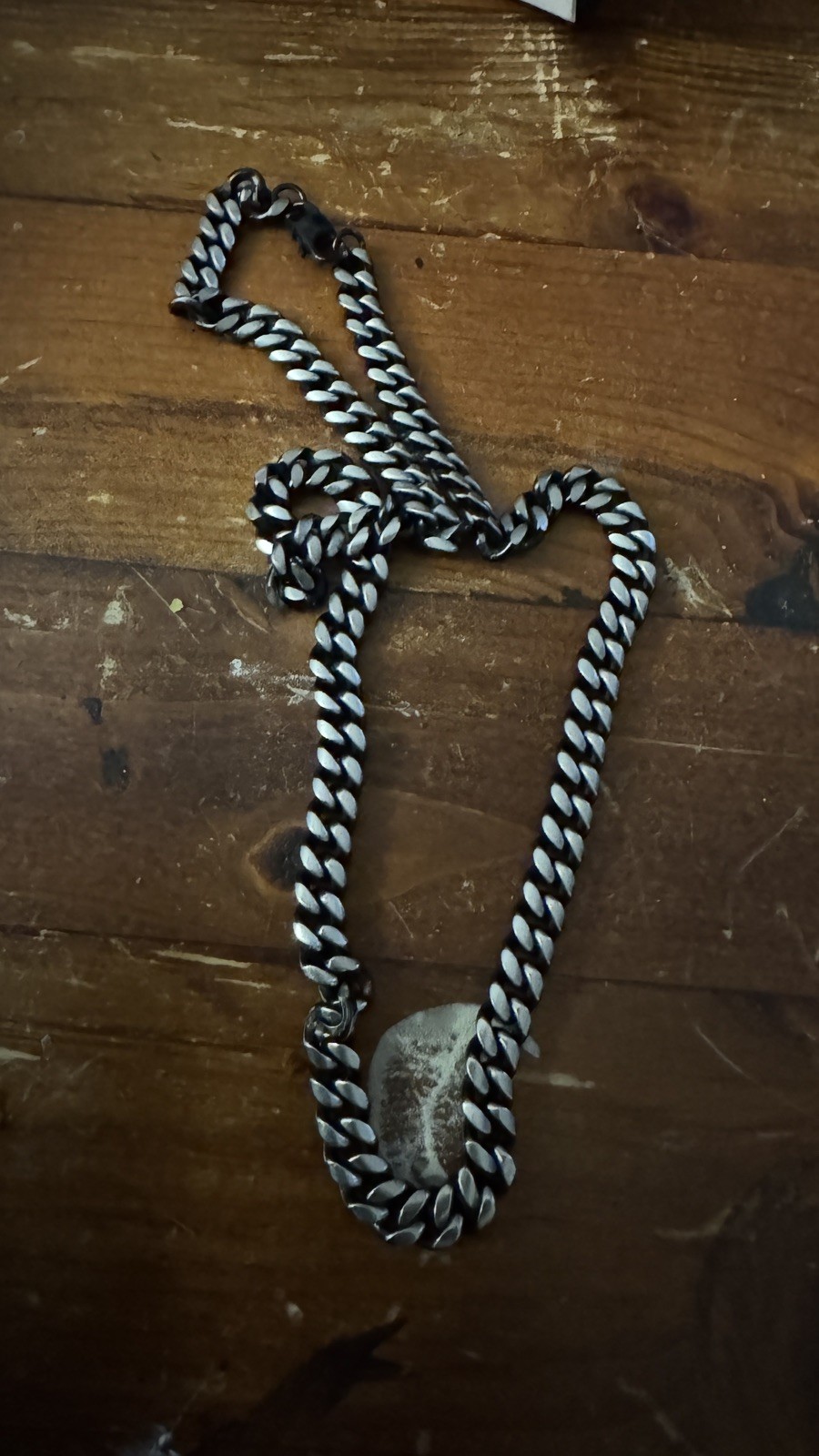 CHISEL Black Stainless Steel Curb Chain Necklace Mens 74cm 69g 7mm