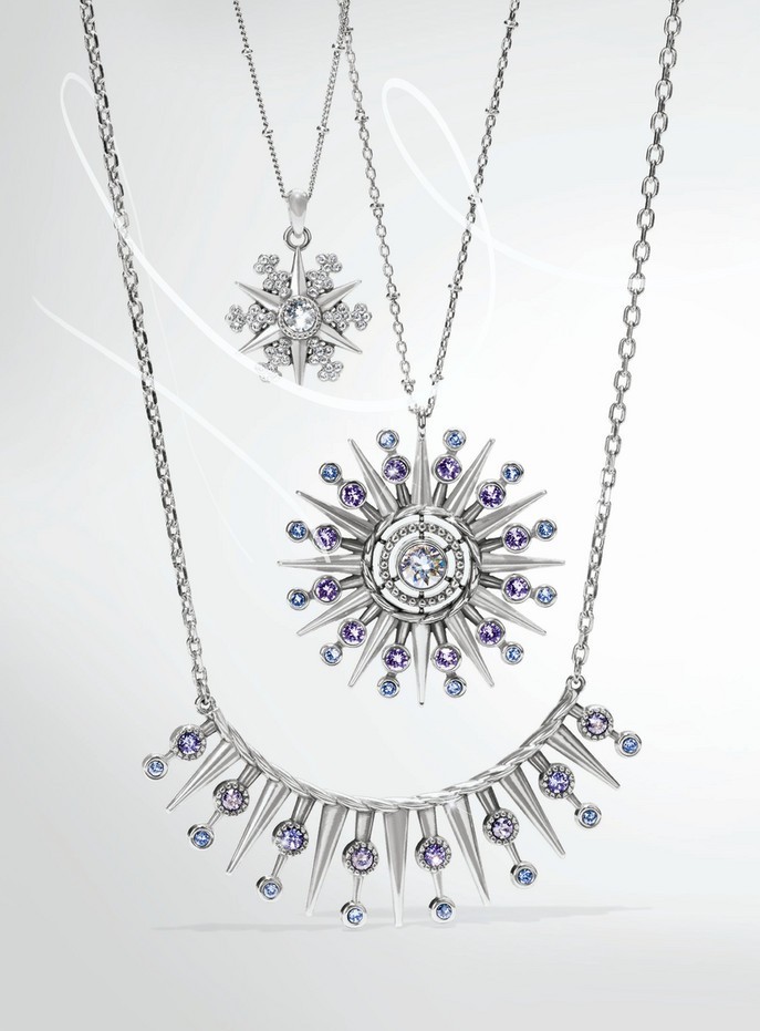 NWTag Brighton HALO ICE STARLIGHT Snowflake Star Necklace MSRP $52