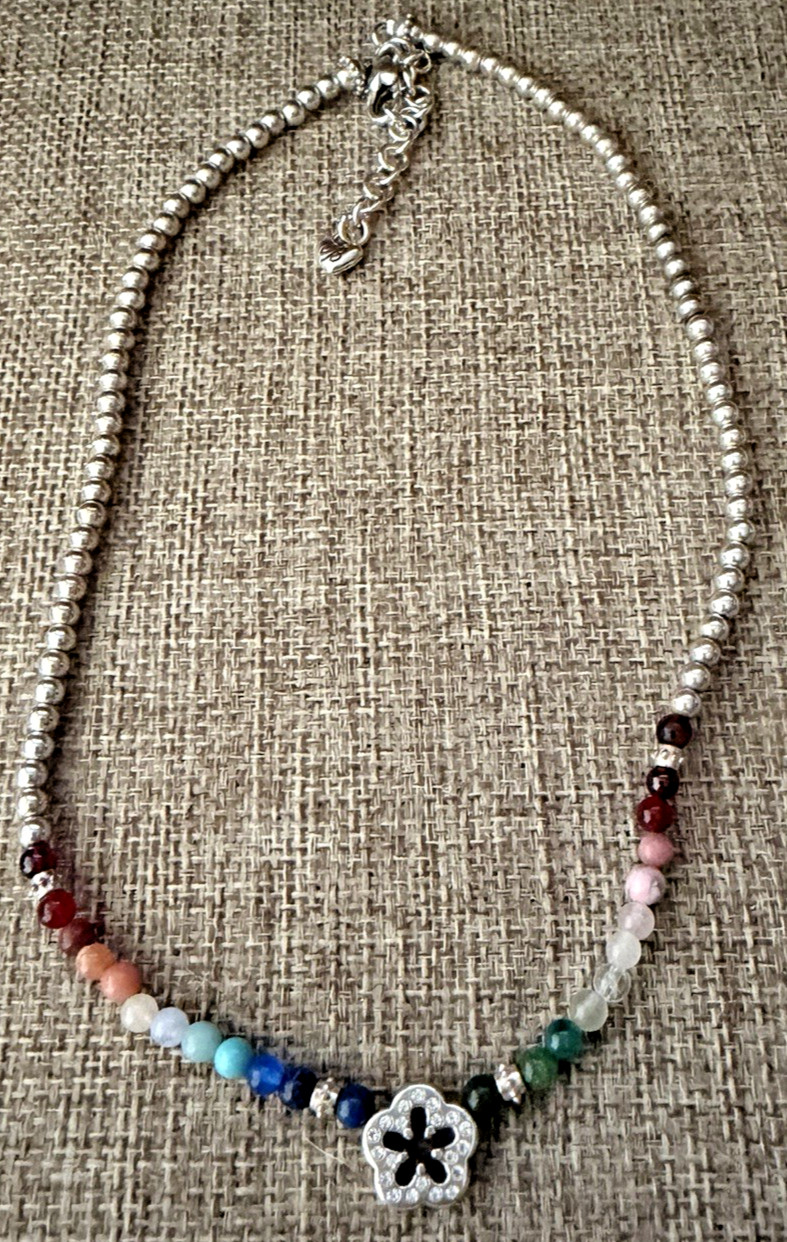 Brighton Contempo Confetti Rainbow Beaded Necklace 16-18″