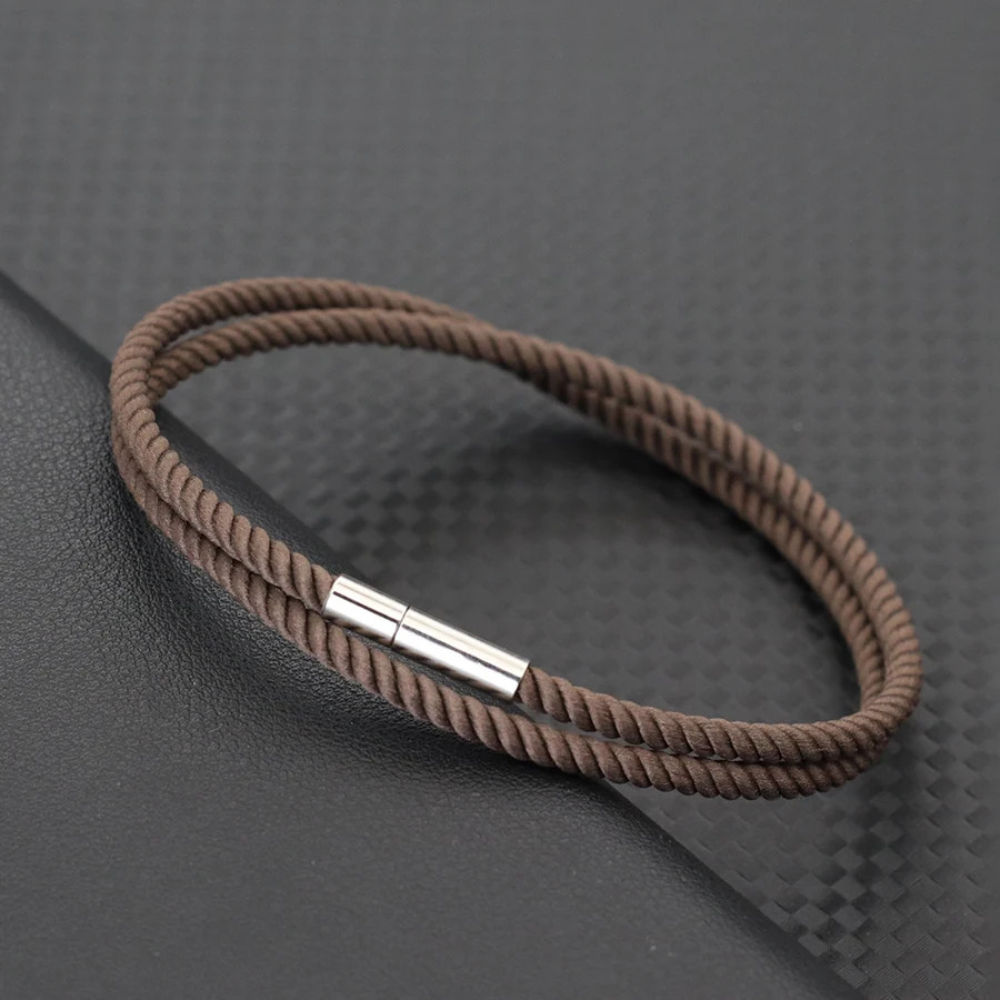 Braided Rope Bracelet Women Red Thread Adjustable Round Layered Outdoor Jewelry
