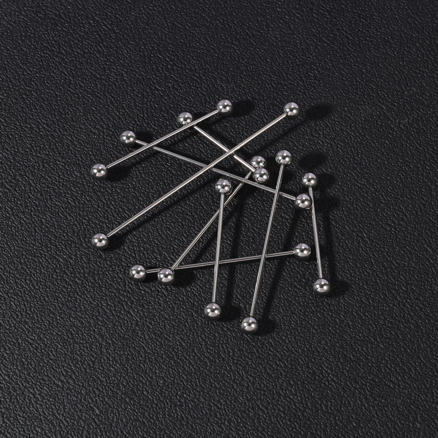 14G Stainless Steel Industrial Barbell Earring Spike Cartilage Piercing Jewelry