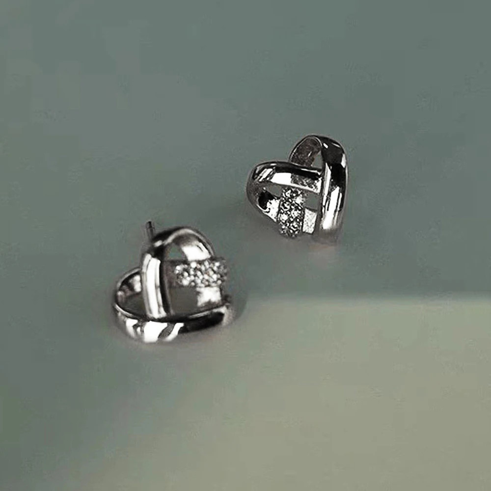 Love Earrings Ear Stud Piercing Silver Color/Gold Color Fashion