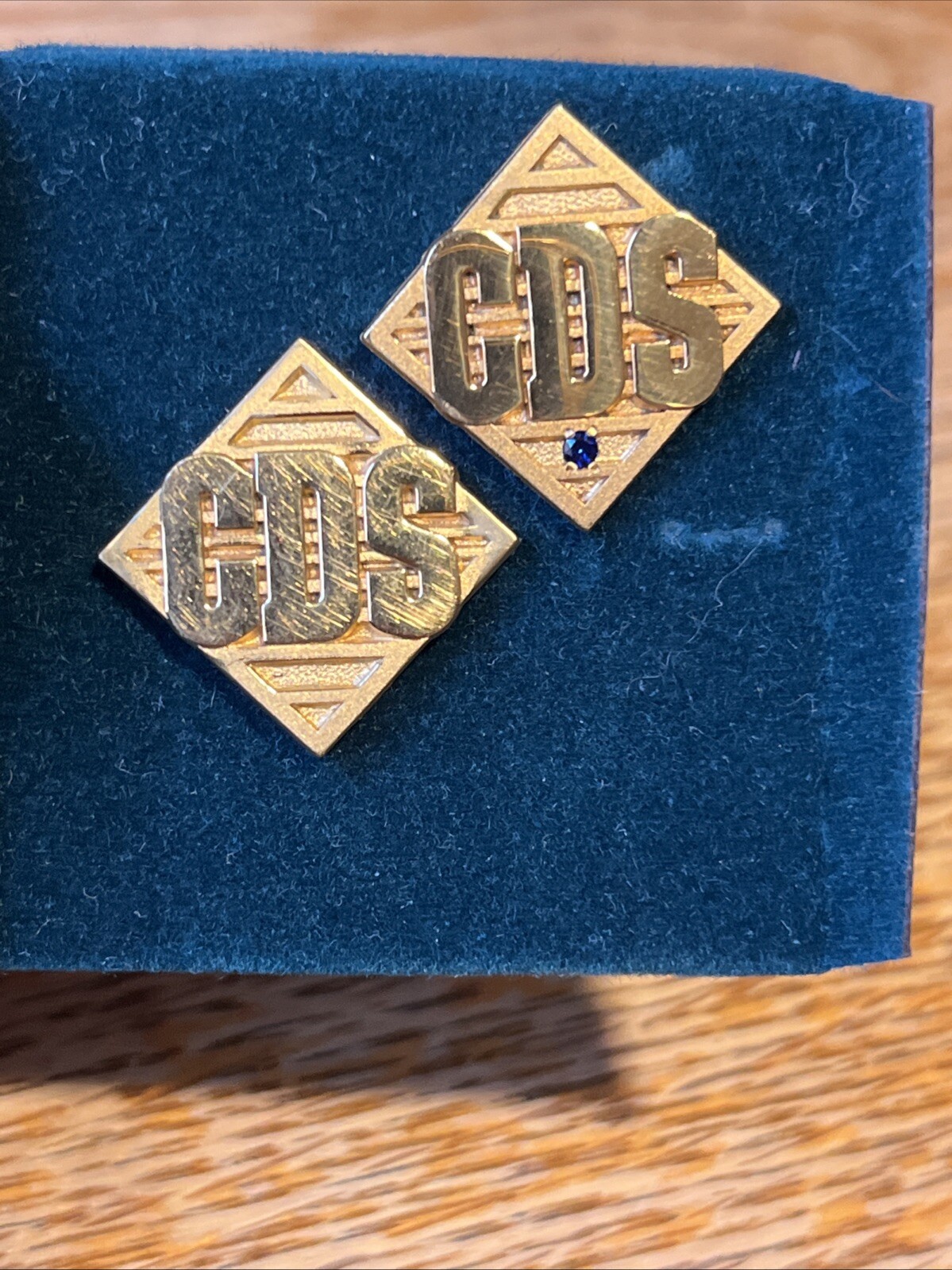 Vintage School Initials Jostens W/Gem