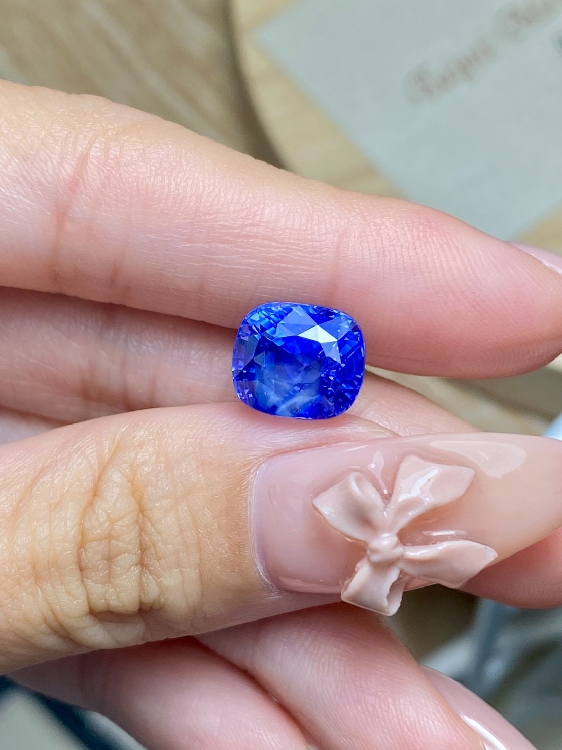 [jerseychou] Natural cornflower blue sapphire 6.15ct , Sri Lanka , GRS/LOTUS