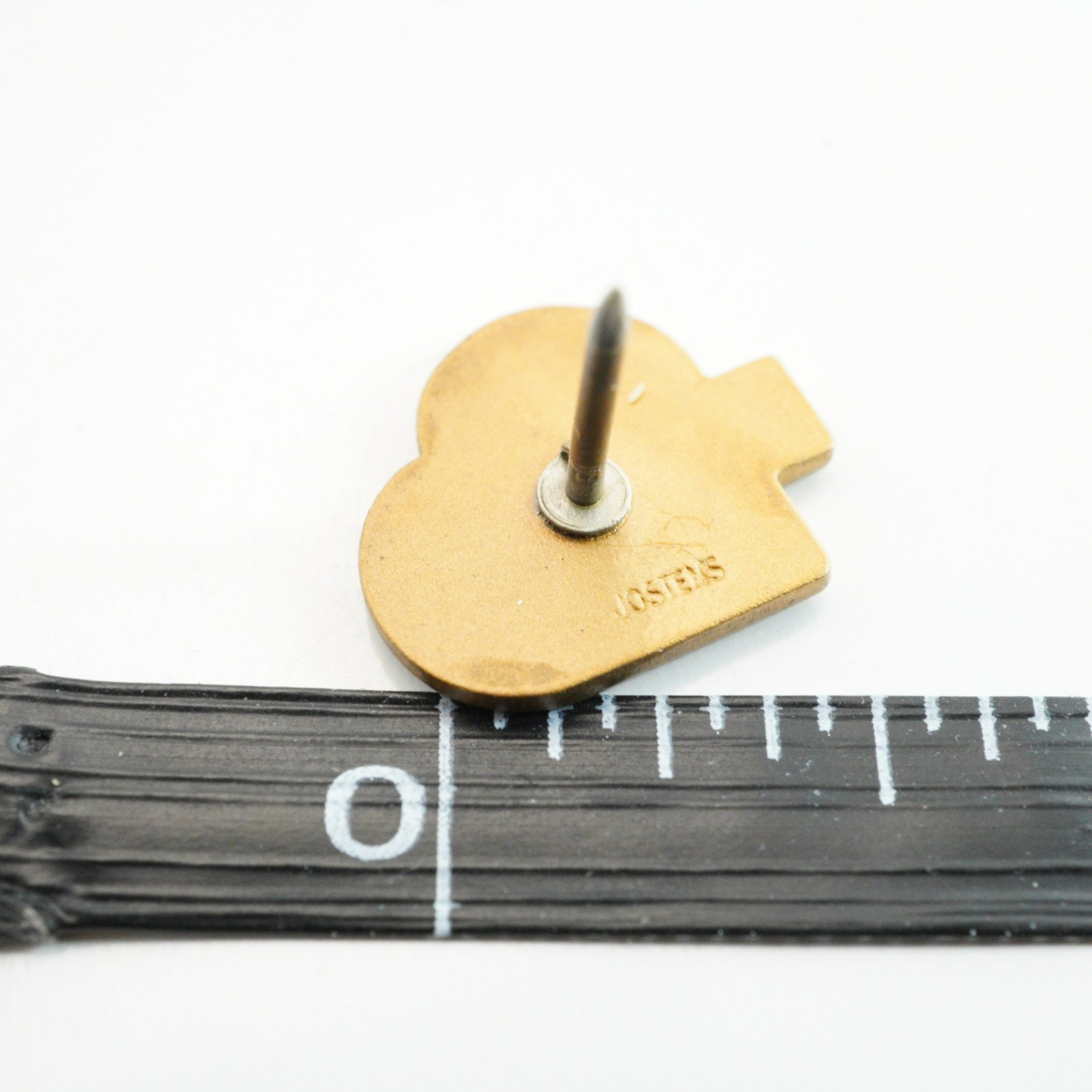 Heart-Shaped Jostens Brass Pin Vintage Lapel Accessory