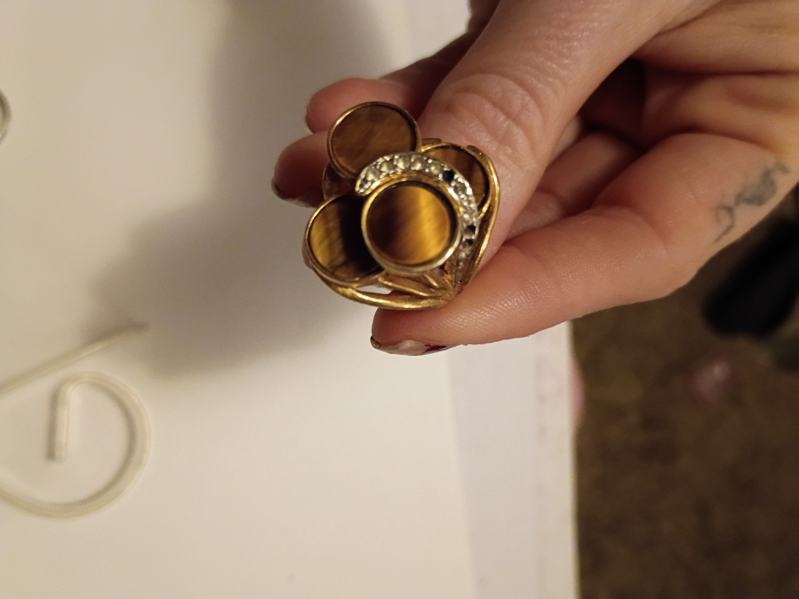 Lot of 6 18k HGE rings Size 6 – 6.5