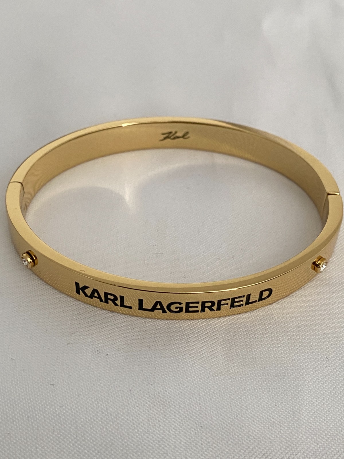 Karl Lagerfeld Rue St. Guillaume Bangle with Crystal from Swarovski