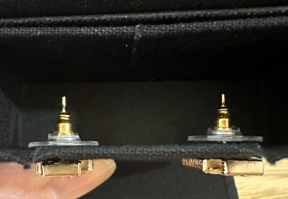CHANEL NO.5 and Flower Studs Gold-Tone Hardware NEW Authentic