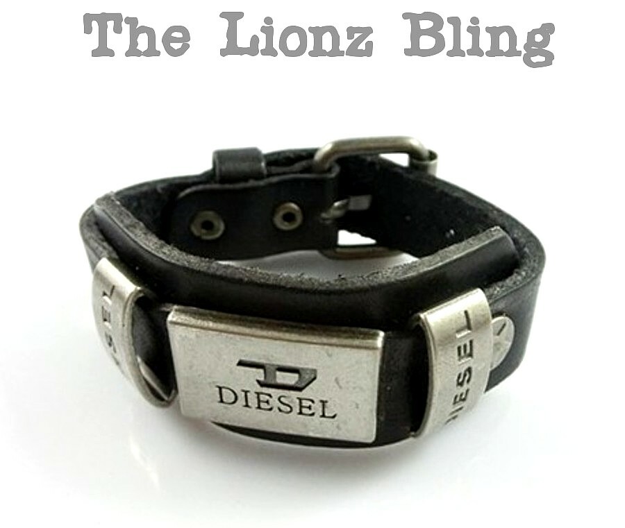 Urban Industrial style Genuine Brown Leather & Metal Plate Wide Band Bracelet