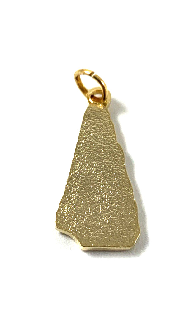 New Hampshire State Charm Enamel & Brass | Green | 7/8″ | New Old Stock