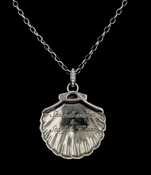 Brighton Necklace Sea Shore Scallop Shell Convertible Pendant NWT