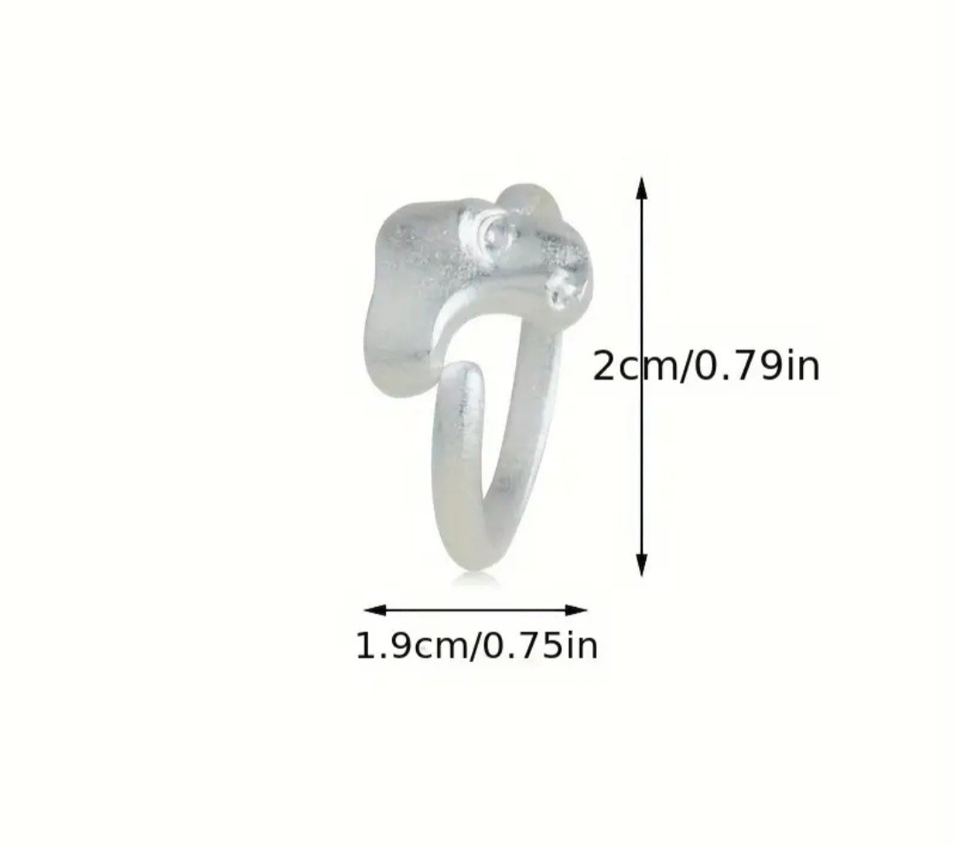Mystical Masked Face Open Rings for Women Men Goth Style