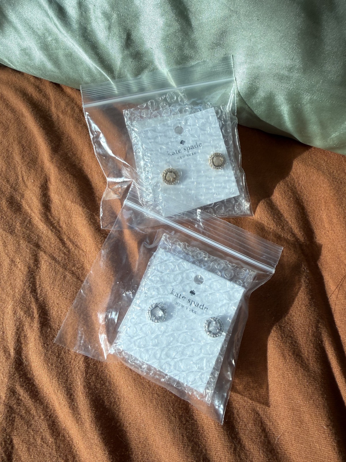 NWT Kate Spade Halo Stud Earrings Bundle Set – Gold & Silver Tone